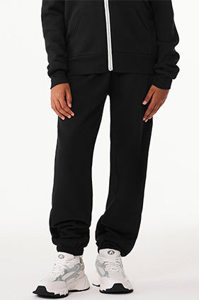 Bella + Canvas 3738y Youth Sponge Fleece Sweatpants - Black
