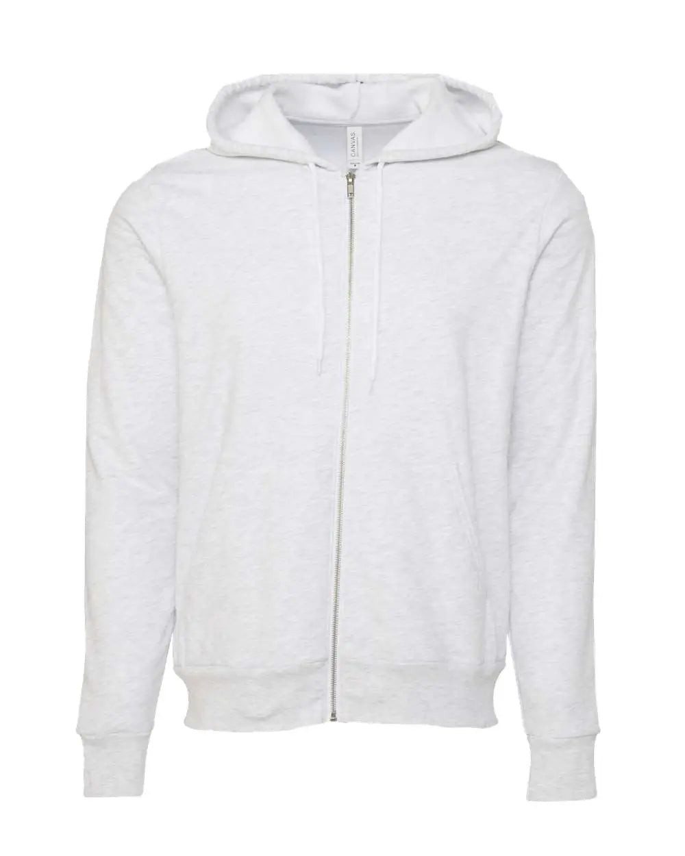 Bella + Canvas 3739 Sponge Fleece Full-zip Hoodie - Ash - Xs