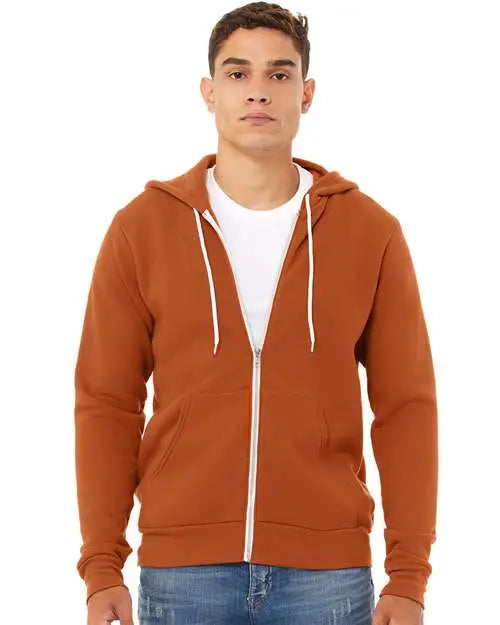 Bella + Canvas 3739 Sponge Fleece Full-zip Hoodie - Autumn