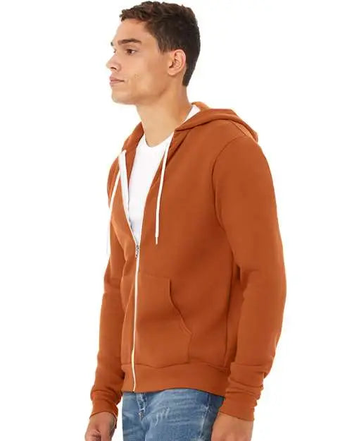 Bella + Canvas 3739 Sponge Fleece Full-zip Hoodie - Autumn