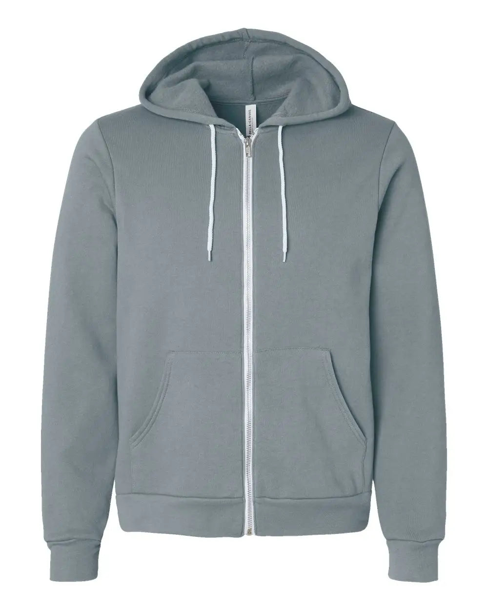 Bella + Canvas 3739 Sponge Fleece Full-zip Hoodie - Blue Storm