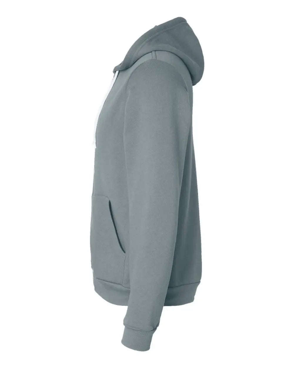 Bella + Canvas 3739 Sponge Fleece Full-zip Hoodie - Blue Storm