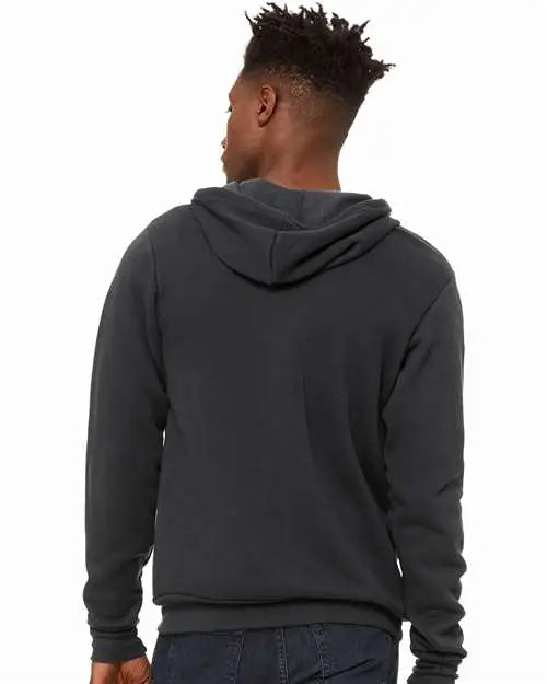 Bella + Canvas 3739 Sponge Fleece Full-zip Hoodie - Dtg Dark Grey
