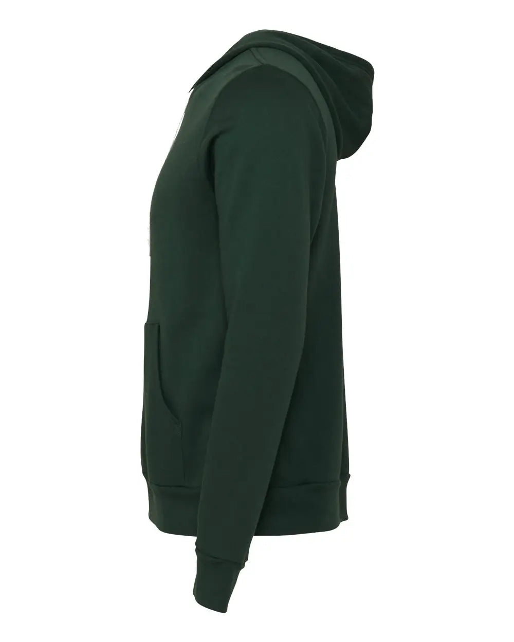 Bella + Canvas 3739 Sponge Fleece Full-zip Hoodie - Forest
