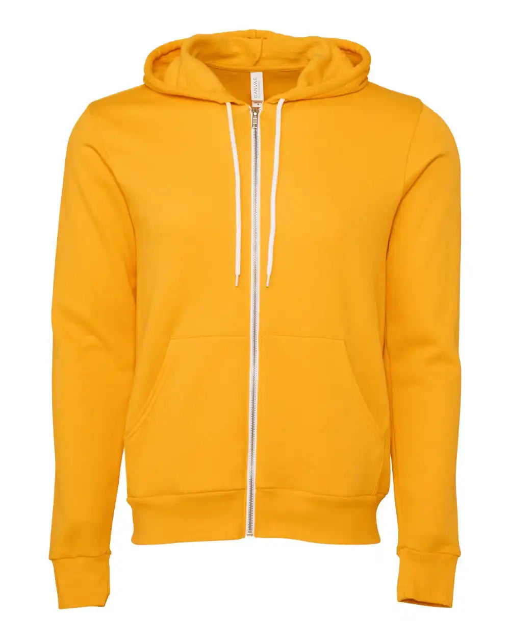 Bella + Canvas 3739 Sponge Fleece Full-zip Hoodie - Gold - Xs