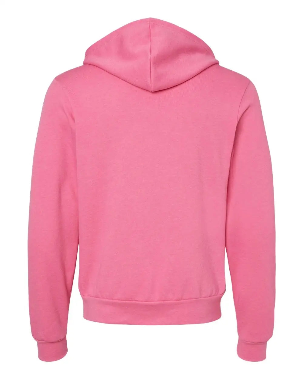 Bella + Canvas 3739 Sponge Fleece Full-zip Hoodie - Heather Charity Pink