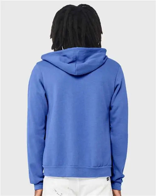 Bella + Canvas 3739 Sponge Fleece Full-zip Hoodie - Heather Columbia Blue