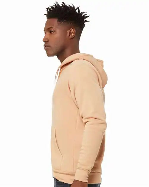 Bella + Canvas 3739 Sponge Fleece Full-zip Hoodie - Heather Sand Dune
