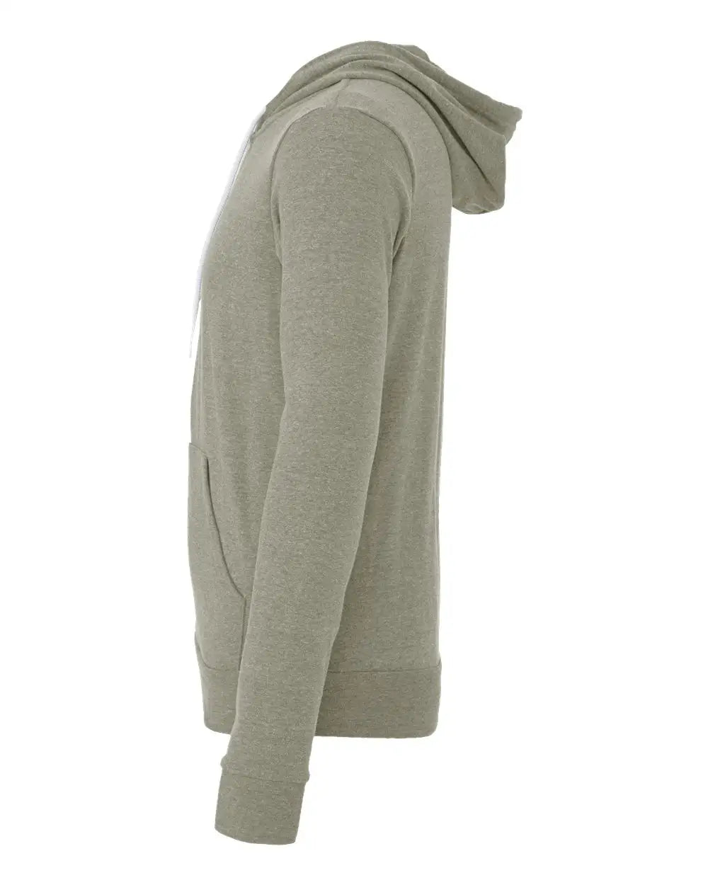 Bella + Canvas 3739 Sponge Fleece Full-zip Hoodie - Heather Stone