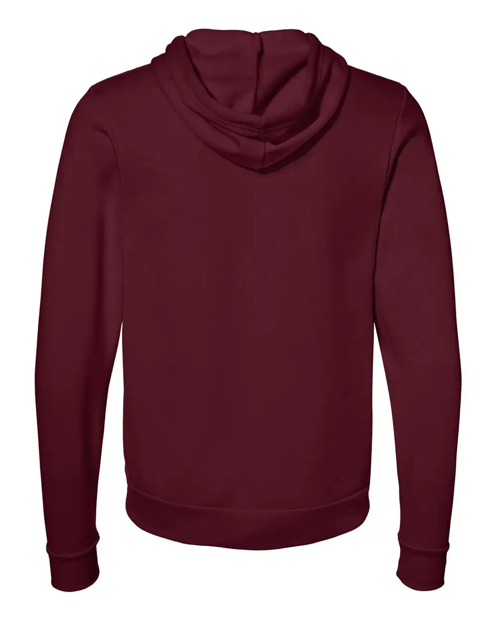 Bella + Canvas 3739 Sponge Fleece Full-zip Hoodie - Maroon