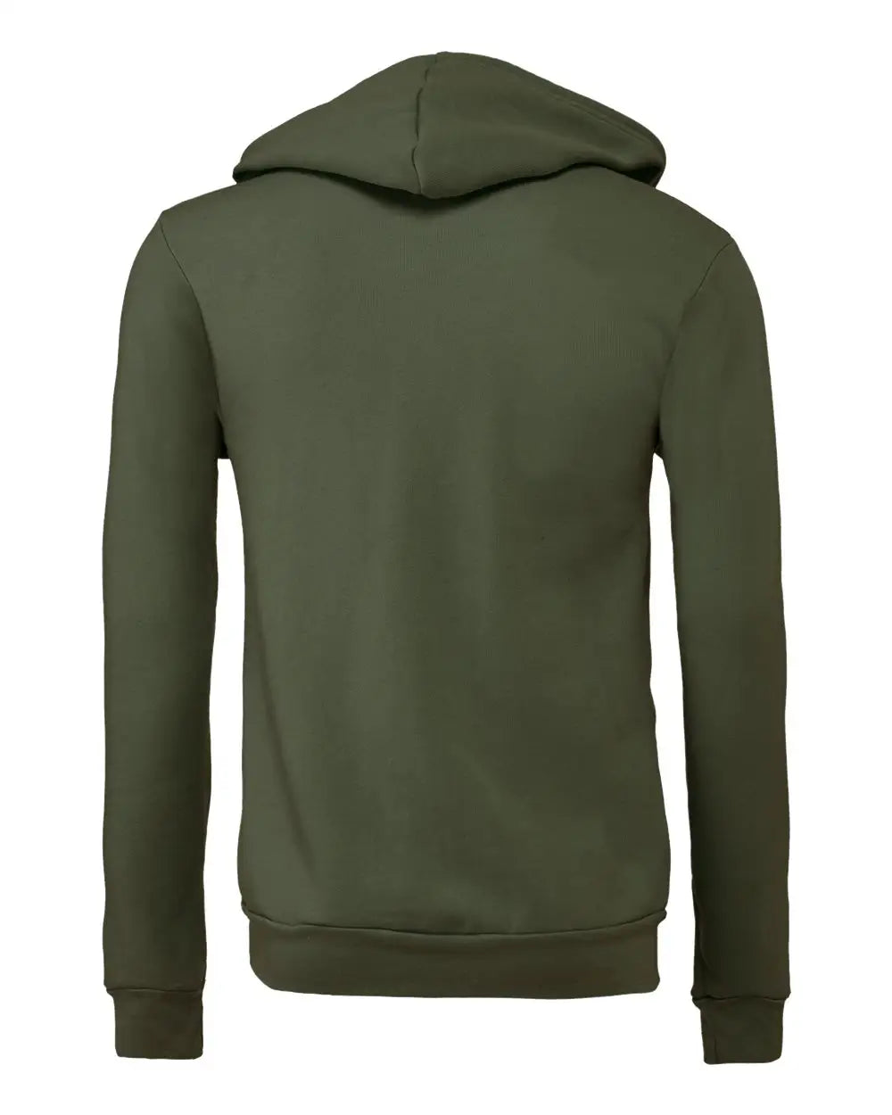 Bella + Canvas 3739 Sponge Fleece Full-zip Hoodie - Military Green