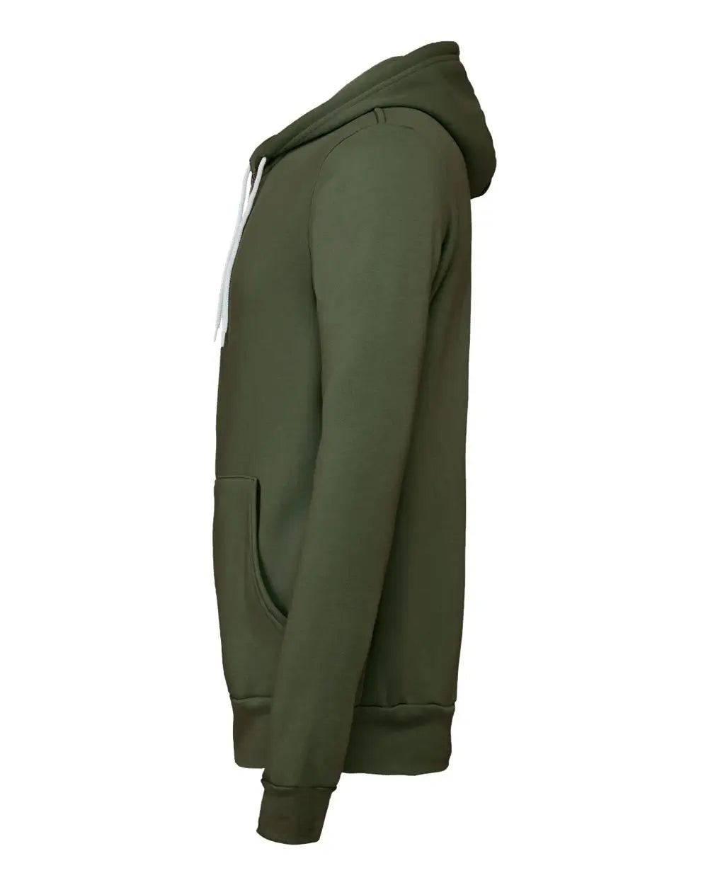 Bella + Canvas 3739 Sponge Fleece Full-zip Hoodie - Military Green