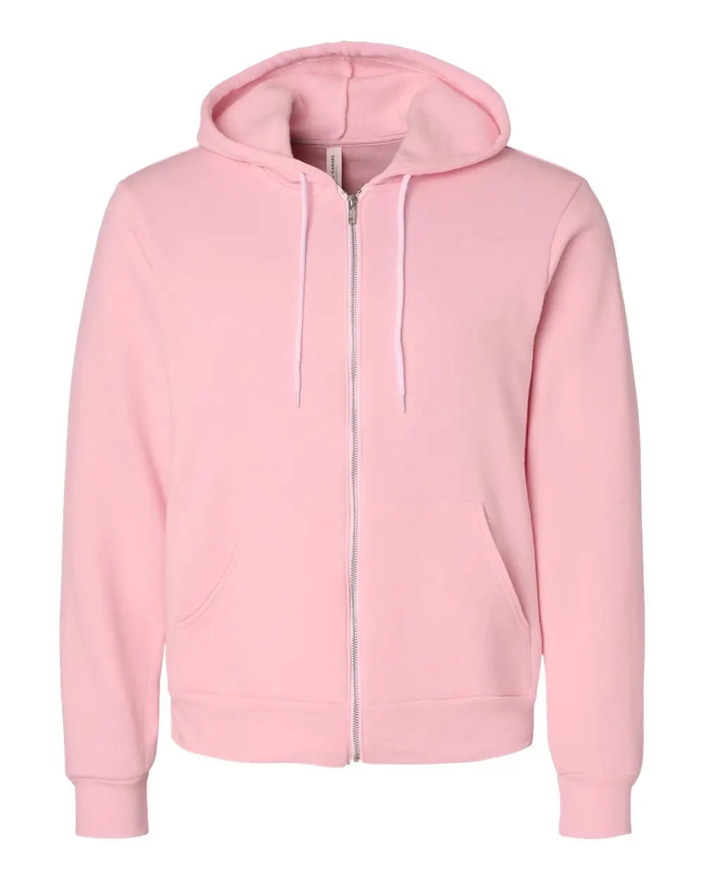 Bella + Canvas 3739 Sponge Fleece Full-zip Hoodie - Pink - Xs