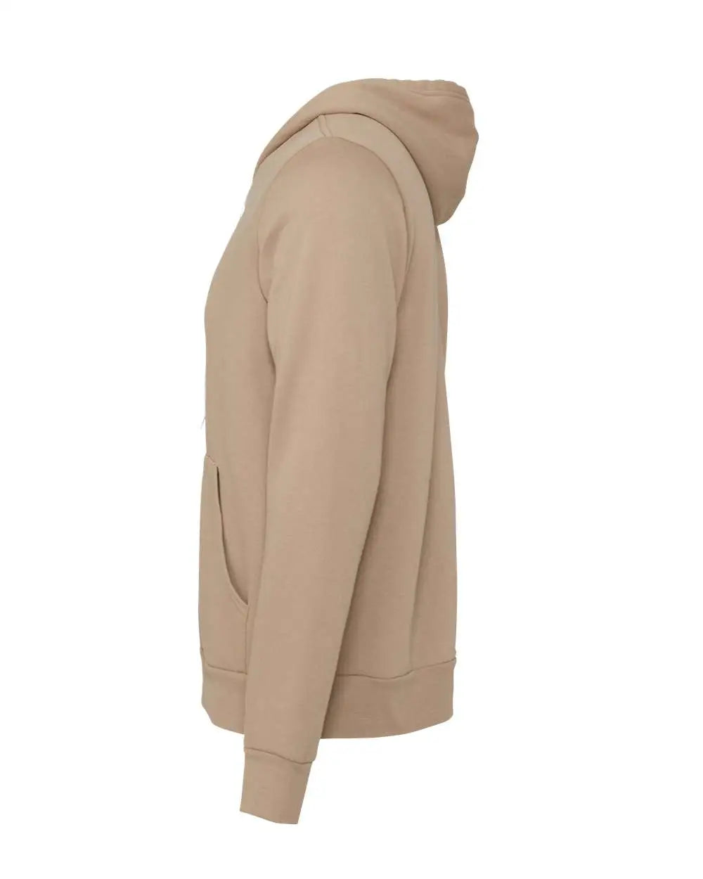 Bella + Canvas 3739 Sponge Fleece Full-zip Hoodie - Tan
