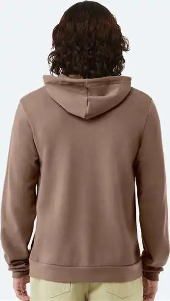 Bella + Canvas 3739 Sponge Fleece Full Zip Hoodie Vintage Brown