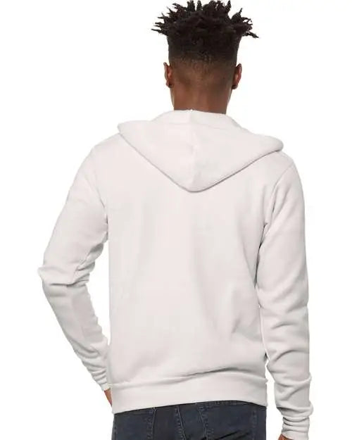 Bella + Canvas 3739 Sponge Fleece Full-zip Hoodie - Vintage White