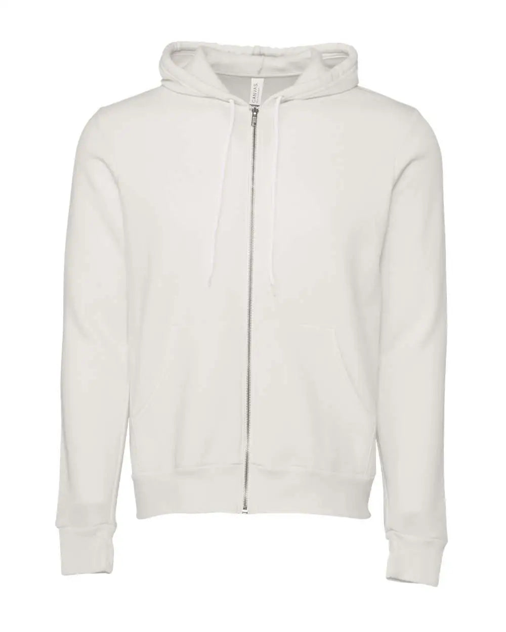 Bella + Canvas 3739 Sponge Fleece Full-zip Hoodie - Vintage White - Xs