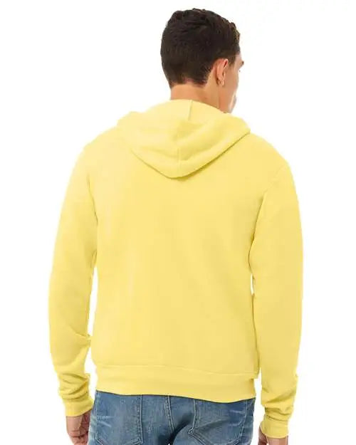 Bella + Canvas 3739 Sponge Fleece Full-zip Hoodie - Yellow