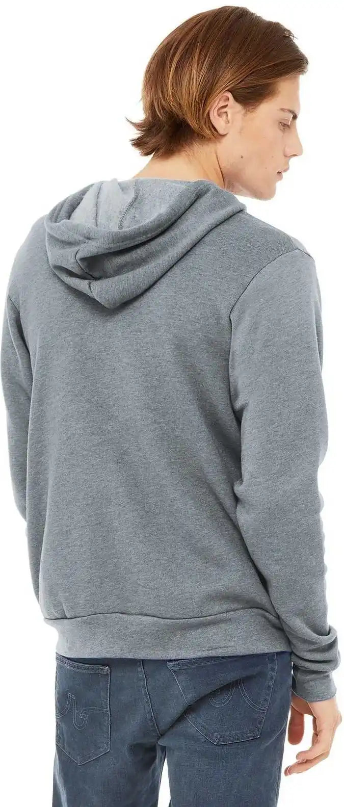 Bella + Canvas 3739 Unisex Sponge Fleece Full Zip Hoodie Athletic Heather