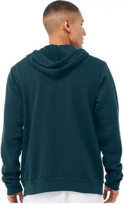 Bella + Canvas 3739 Unisex Sponge Fleece Full Zip Hoodie Atlantic