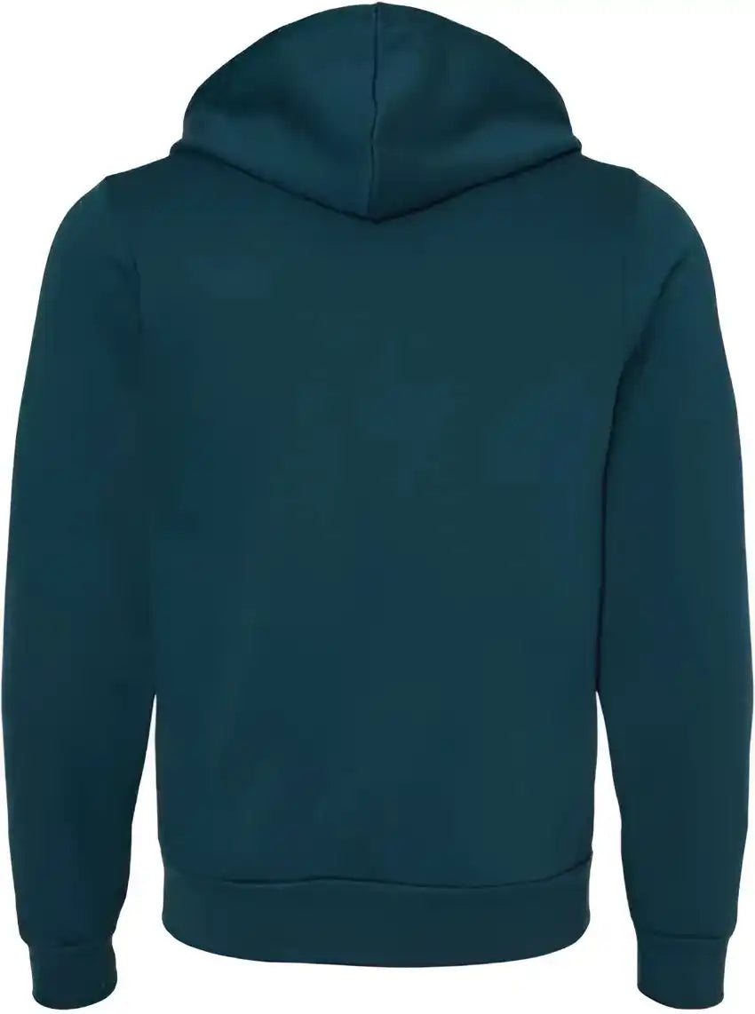 Bella + Canvas 3739 Unisex Sponge Fleece Full Zip Hoodie Atlantic