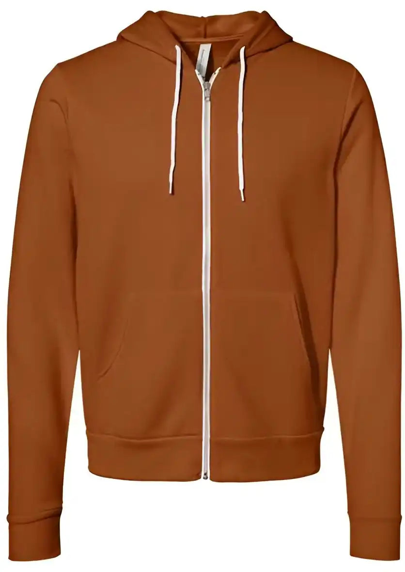 Bella + Canvas 3739 Unisex Sponge Fleece Full Zip Hoodie Autumn