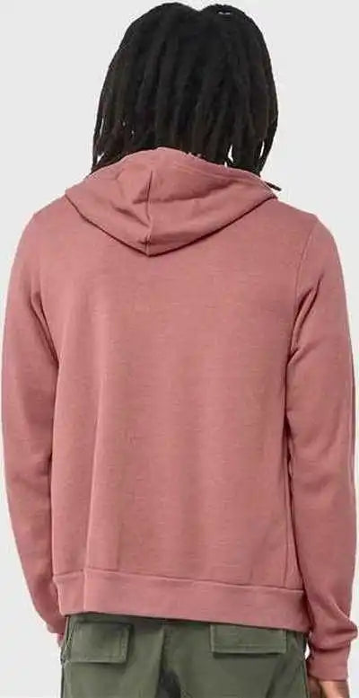 Bella + Canvas 3739 Unisex Sponge Fleece Full-zip Hoodie - Heather Mauve