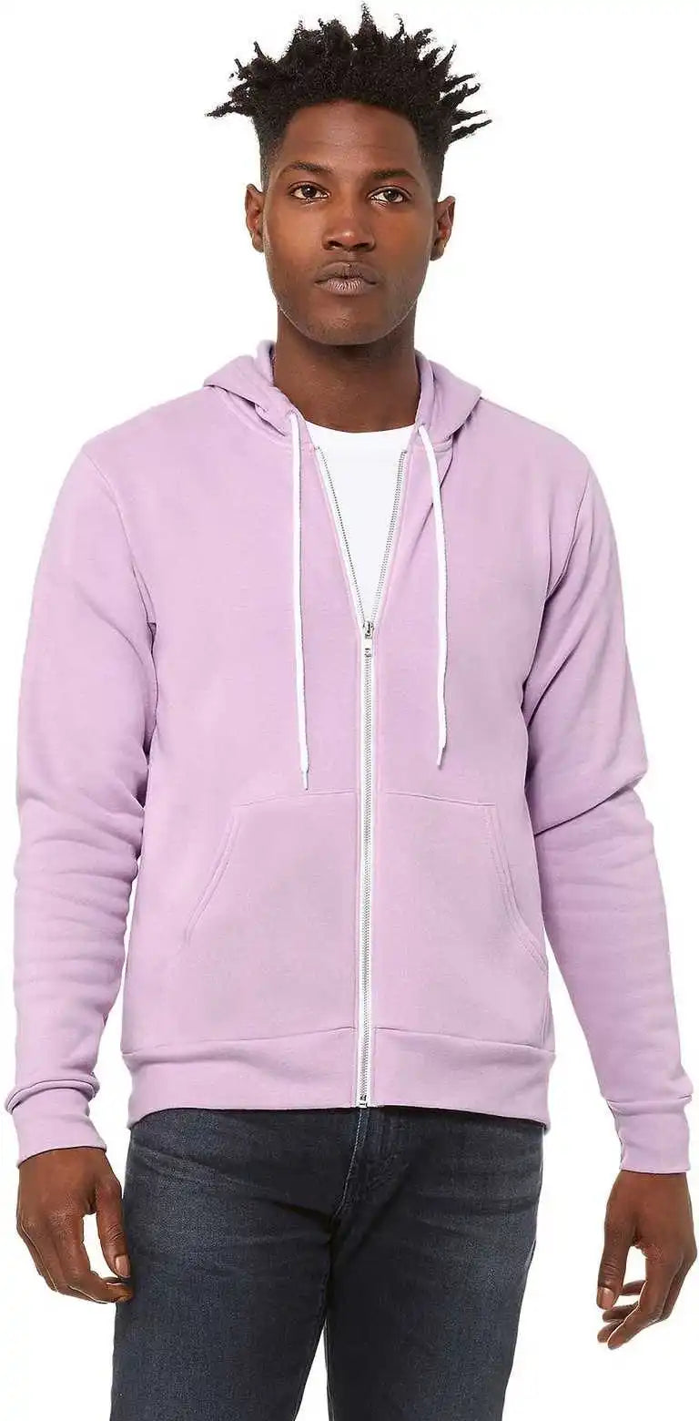 Bella + Canvas 3739 Unisex Sponge Fleece Full-zip Hoodie - Lilac