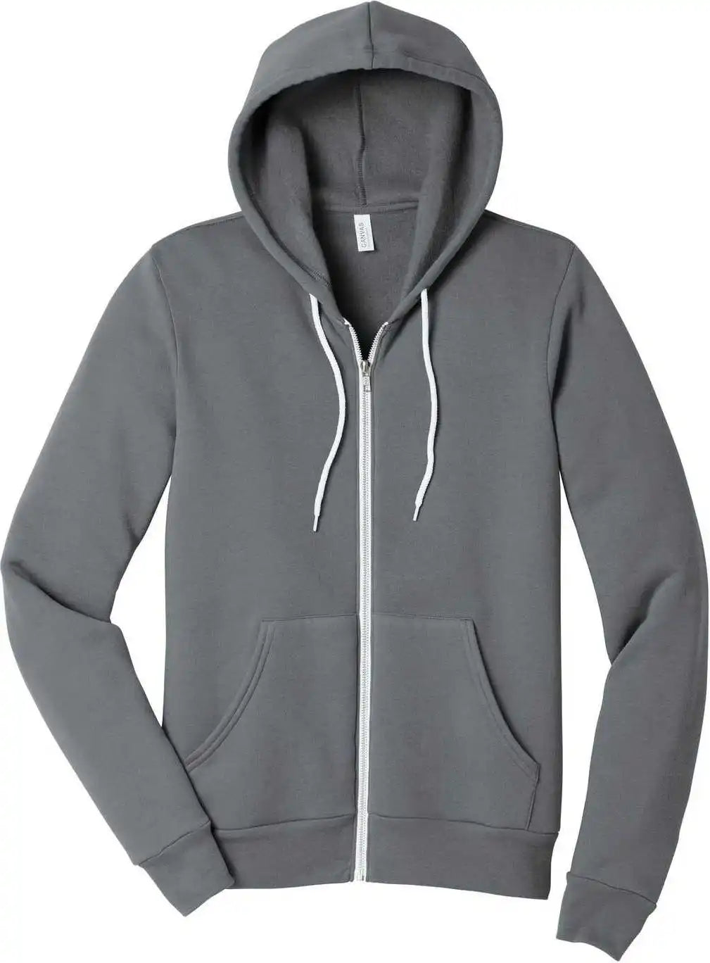 Bella + Canvas 3739 Unisex Sponge Fleece Full-zip Hoodie - Storm