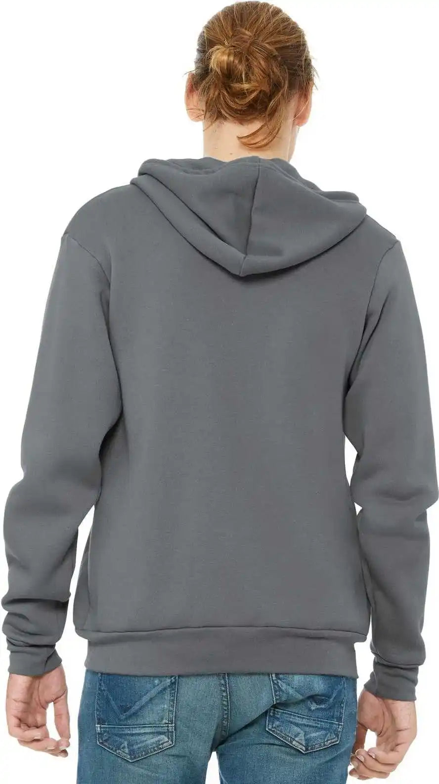 Bella + Canvas 3739 Unisex Sponge Fleece Full-zip Hoodie - Storm