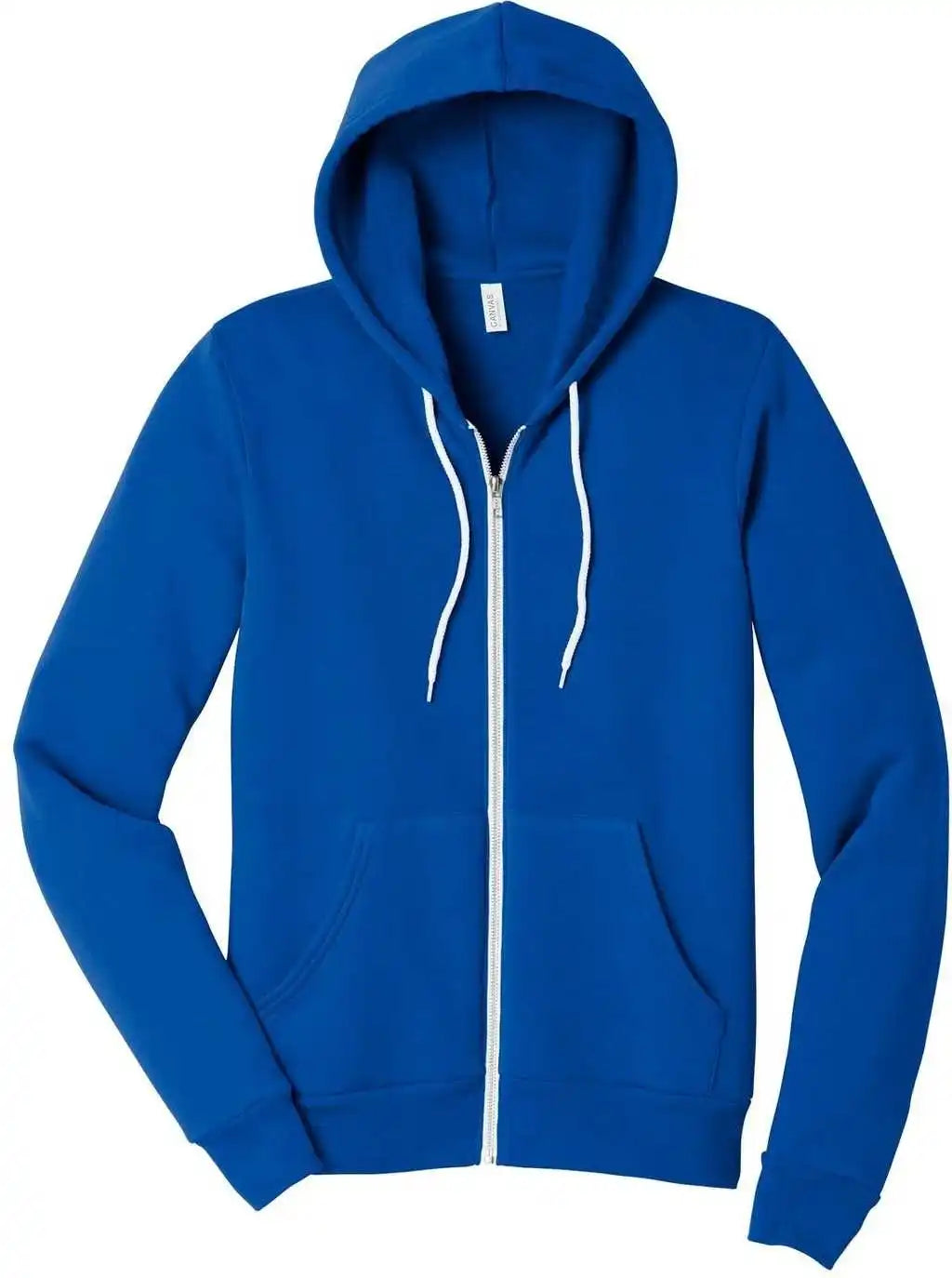 Bella + Canvas 3739 Unisex Sponge Fleece Full Zip Hoodie True Royal