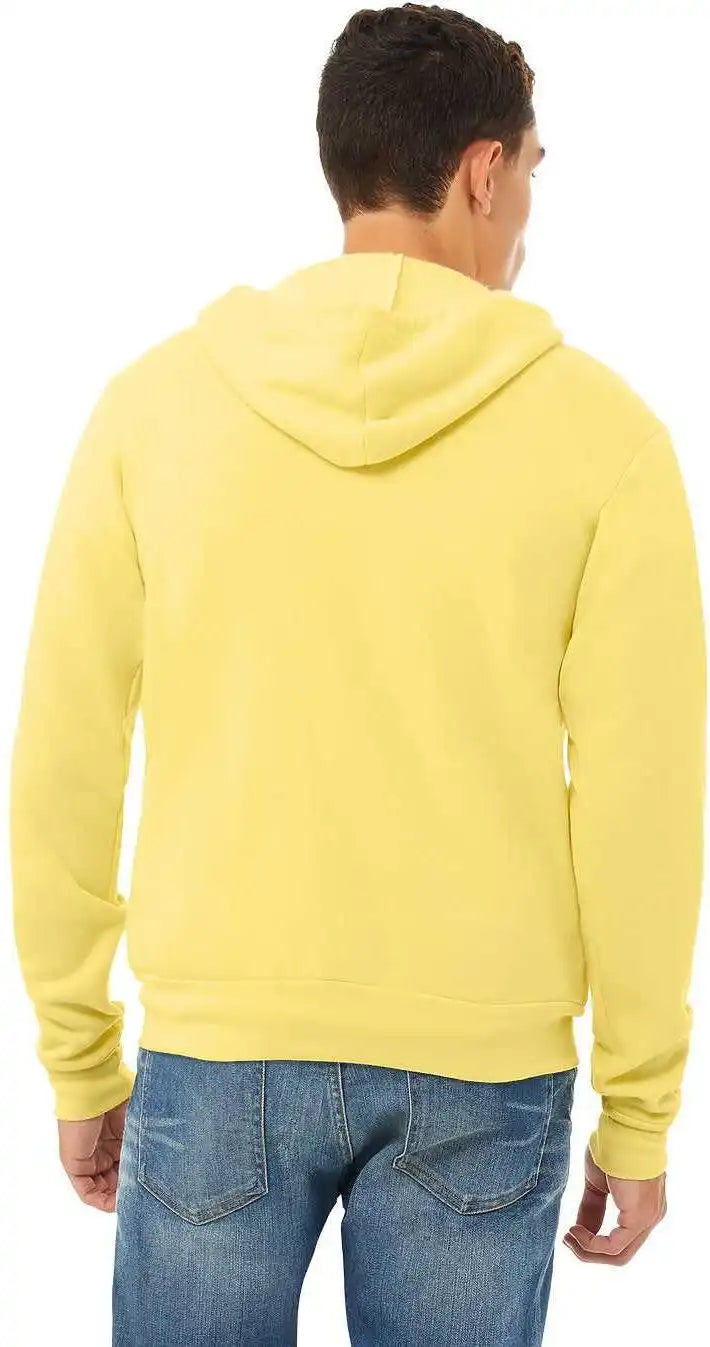 Bella + Canvas 3739 Unisex Sponge Fleece Full-zip Hoodie - Yellow