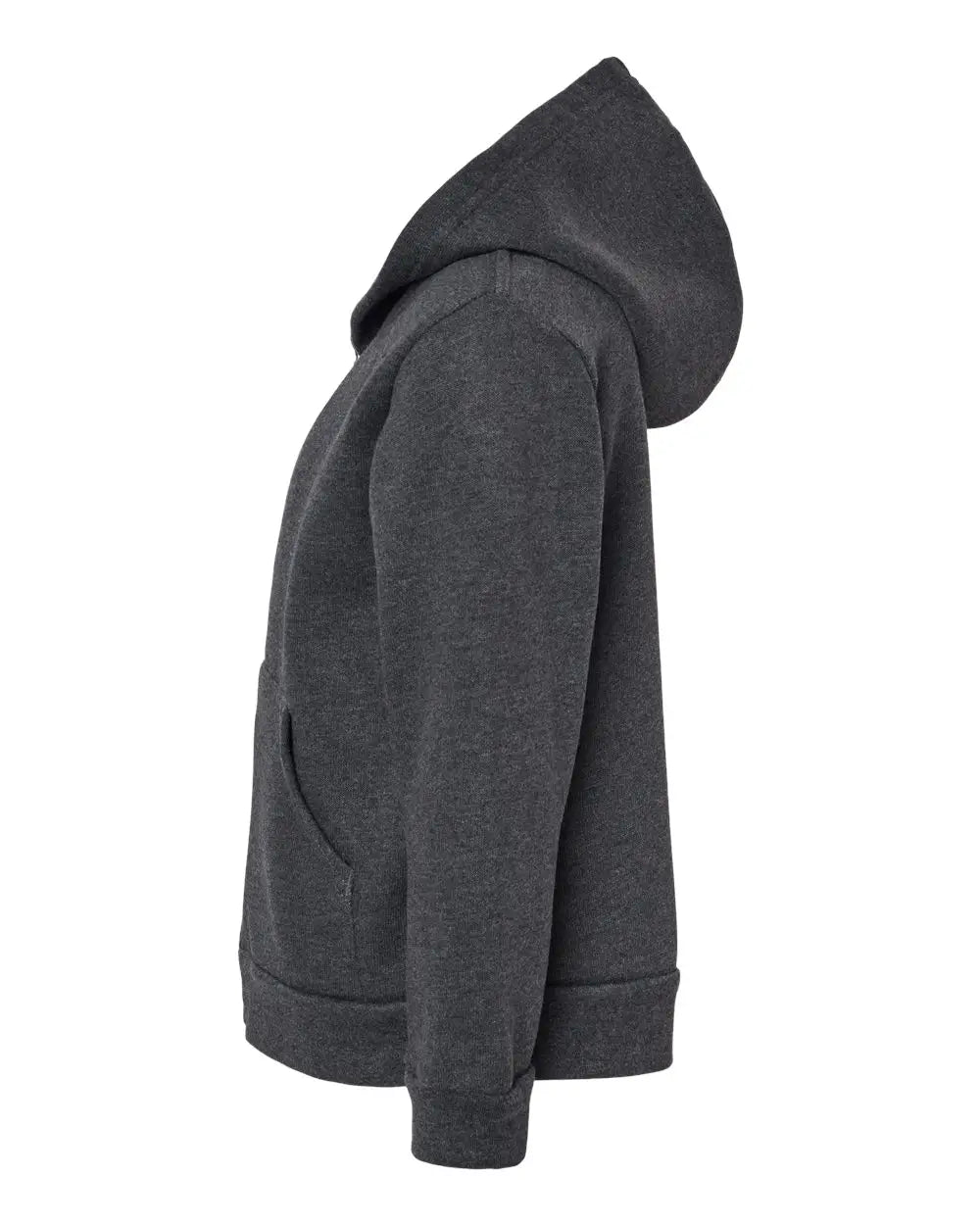 Bella + Canvas 3739t Toddler Sponge Fleece Full-zip Hoodie - Dark Grey Heather