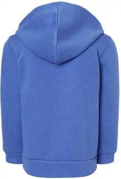 Bella + Canvas 3739t Toddler Sponge Fleece Full-zip Hoodie - Heather True Royal