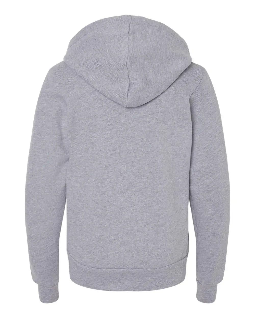 Bella + Canvas 3739y Youth Sponge Fleece Full-zip Hoodie - Athletic Heather - Light Gray / s