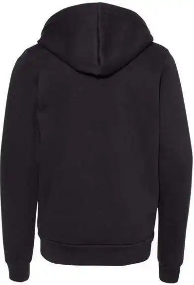 Bella + Canvas 3739y Youth Sponge Fleece Full Zip Hoodie Black