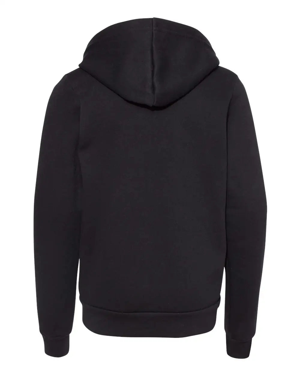 Bella + Canvas 3739y Youth Sponge Fleece Full-zip Hoodie - Black