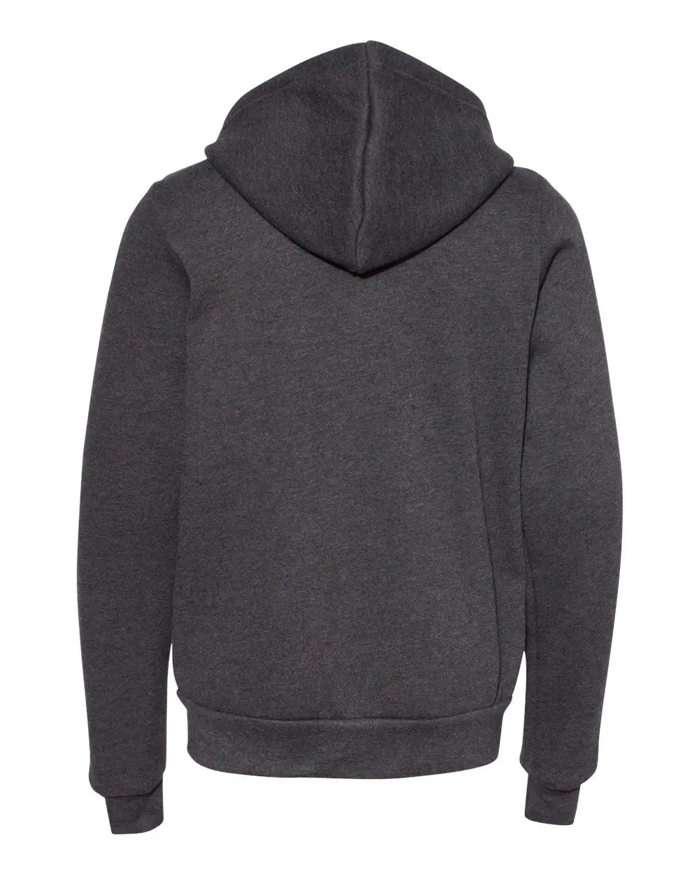 Bella + Canvas 3739y Youth Sponge Fleece Full-zip Hoodie - Dark Grey Heather