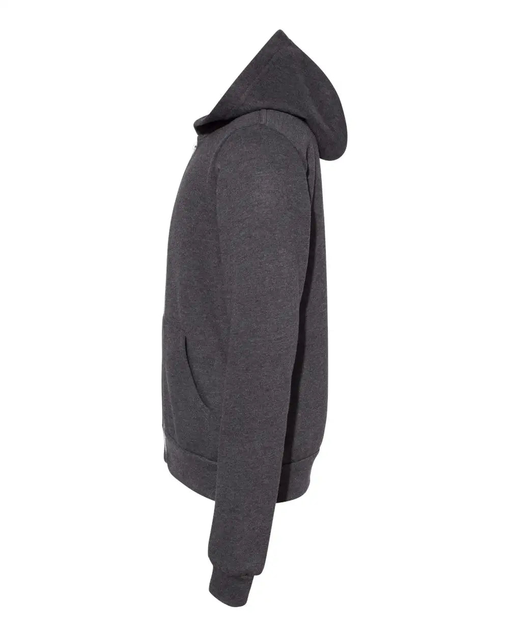 Bella + Canvas 3739y Youth Sponge Fleece Full-zip Hoodie - Dark Grey Heather