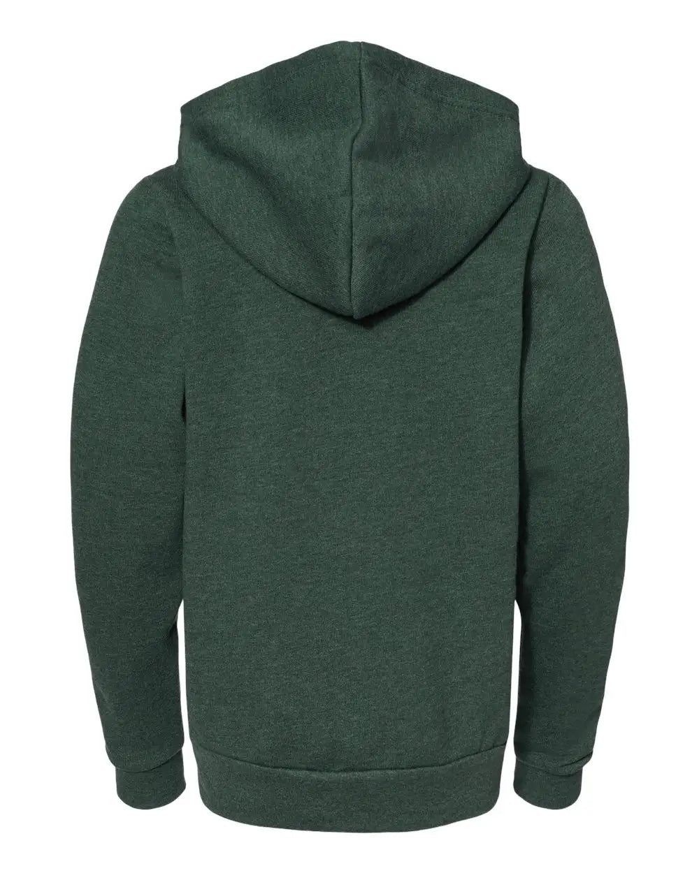 Bella + Canvas 3739y Youth Sponge Fleece Full-zip Hoodie - Heather Forest - s