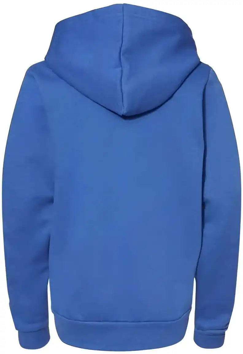 Bella + Canvas 3739y Youth Sponge Fleece Full Zip Hoodie Heather True Royal