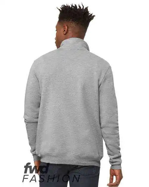 Bella + Canvas 3740 Fwd Fashion Unisex Quarter Zip Pullover Fleece - Athletic Heather