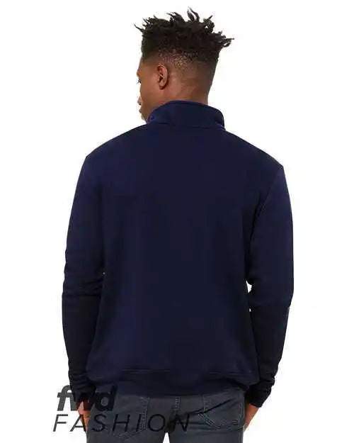 Bella + Canvas 3740 Fwd Fashion Unisex Quarter Zip Pullover Fleece Navy
