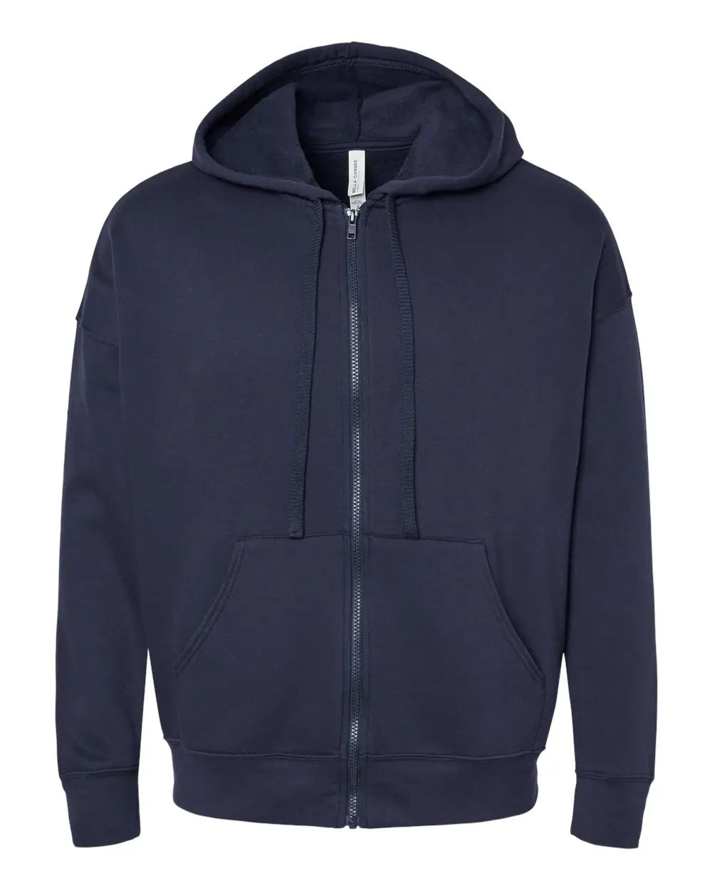 Bella + Canvas 3759 Sponge Fleece Dtm Full-zip Hoodie - Navy