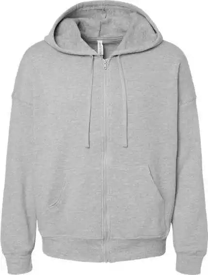 Bella + Canvas 3759 Unisex Sponge Fleece Dtm Full-zip Hoodie - Athletic Heather