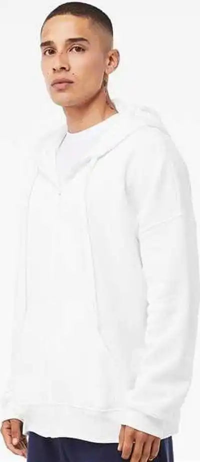 Bella + Canvas 3759 Unisex Sponge Fleece Dtm Full-zip Hoodie - White