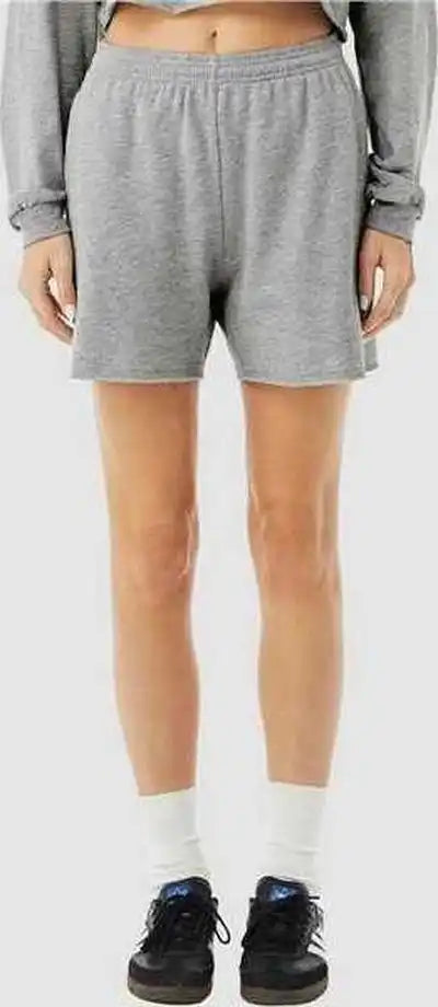 Bella + Canvas 3787 Women’s Cutoff Fleece Shorts - Athletic Heather