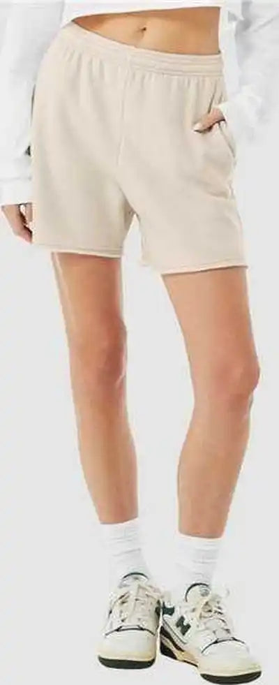 Bella + Canvas 3787 Women’s Cutoff Fleece Shorts - Heather Dust
