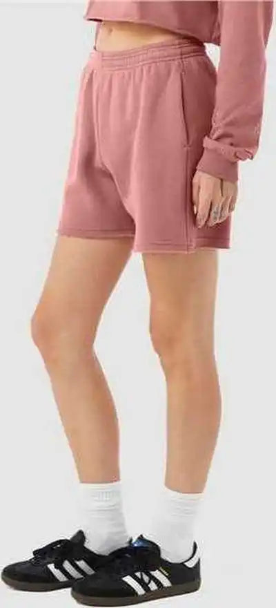 Bella + Canvas 3787 Women’s Cutoff Fleece Shorts Mauve