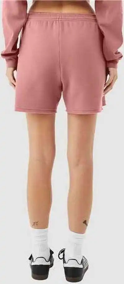 Bella + Canvas 3787 Women’s Cutoff Fleece Shorts Mauve